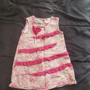 girl 3t pink sleeveless dress